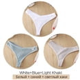 thumbnail image 1 of 3 Unids/set Mujeres Tangas De Algodón Suave G-String Sexy V Cintura Ropa Interior M-XL Niña Tangapangjing, 1 of 4
