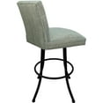 thumbnail image 2 of Swivel Metal Bar Stool Sommerville 30" Seat - Watusi Aqua Teal Fabric - Black, 2 of 4