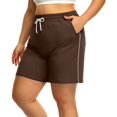 thumbnail image 2 of POSESHE Women's Plus Size High Waisted Yoga Pants, Casual Running Shorts Pants, L-5X, 2 of 5