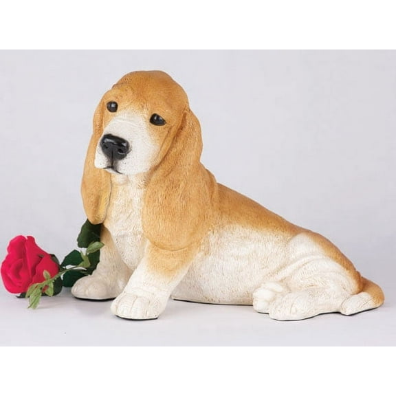 Basset Hound Cremation Pet Urn for a Dog Memorial in remembrance of your beloved family pet