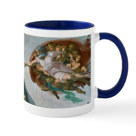 

CafePress - The Creation Of Adam By Michelangelo Mugs - 11 oz Ceramic Mug - Novelty Coffee Tea Cup