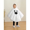 thumbnail image 5 of URMAGIC Toddler Baby Boys Girls Halloween Costume White Ghost Face Cloak Cape Party Cosplay Robe Ghost Costume 1-6T, 5 of 9
