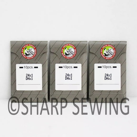 Teamwork 30 ORGAN 24x1 NEEDLES SIZE#21 fits SINGER 19, 20, 24, 25, 26, 240W, 240K, 410W10