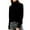 Black, variant on Women's Turtleneck Shirts Long Sleeve Mock Neck Pullover Tops Slim Fit Stretch Tee Blouse Lightweight Sweater