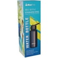thumbnail image 3 of BluePeak Double Wall Insulated Stainless Steel Water Bottle With Straw - 32 Oz Wide Mouth Flask Thermos With Handle & Extra Lid, Keeps Drink Cold Or Hot For Sports, Hiking, Workout (Navy), 3 of 5