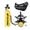 Yellow yellow standard configuration, variant on DCCMS Mini Scuba Tank with Full Face Diving Goggle 180 ° Wide View 1L Portable Diving Oxygen Tank Underwater Breathing System with Camera Mount for Underwater Exploration (Yellow)