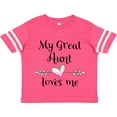 thumbnail image 3 of Inktastic My Great Aunt Loves Me Heart Boys or Girls Toddler T-Shirt, 3 of 5
