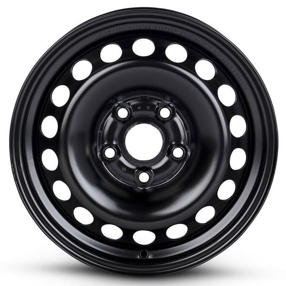 New OEM Replacement Wheel 15x6 in for 2998-2000 Volkswagen Passat Painted Black 15 inch Steel Rim