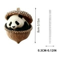 thumbnail image 3 of Adornos navideños acrílicos colgantes de 8 cm | Adornos duraderos para árbol de Navidad | Aro ligero para colgar | Decoración festiva para el hogar | Divertidos adornos navideños para regalar en, 3 of 7