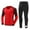 Red, variant on TiaoBug Kids Boys Padded Soccer Goalie Shirts Goalkeeper Jersey and Sweatpants Football Training Set Fluorescent Green 9-10