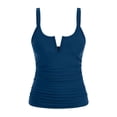 thumbnail image 5 of Womens Swimsuits, Duoif Tankini Tops Only Tummy Control Swim Tank Top with Built in Bra Womens Swim Tops No Bottom Blue L, 5 of 6