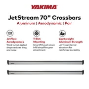 Yakima 70 Pair JetStreamRoof Rack Crossbars, Compatible with StreamLine Towers, Set of 2