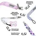 Pacifier Clip by Dodo Babies Pack of 4 + Pacifier Case for Girls or