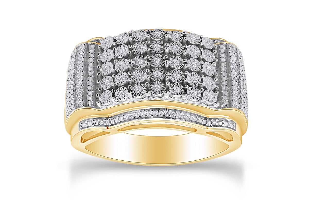 0.20CTW DIAMOND MICRO PAVE MENS BAND Available Sizes 5 to 11 
