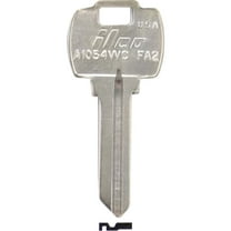 Kaba Ilco AL52862002 Falcon Nickel Plated House Key, FA2 / A1054WC - pack of 10