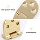thumbnail image 4 of GAXIRE Conectores de bisagras de latón macizo con tornillos para puertas de gabinetes y mesas plegables., 4 of 6