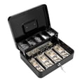 thumbnail image 1 of Caja de Efectivo XY-Firestar Negra con Llave y Bandeja para Billetes, 1 of 8