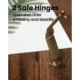 thumbnail image 3 of Hzuaneri 39.4" Storage Bench,Lift-Top Storage Trunk, Toy Box Chest, Rustic Brown SB04501X, 3 of 7