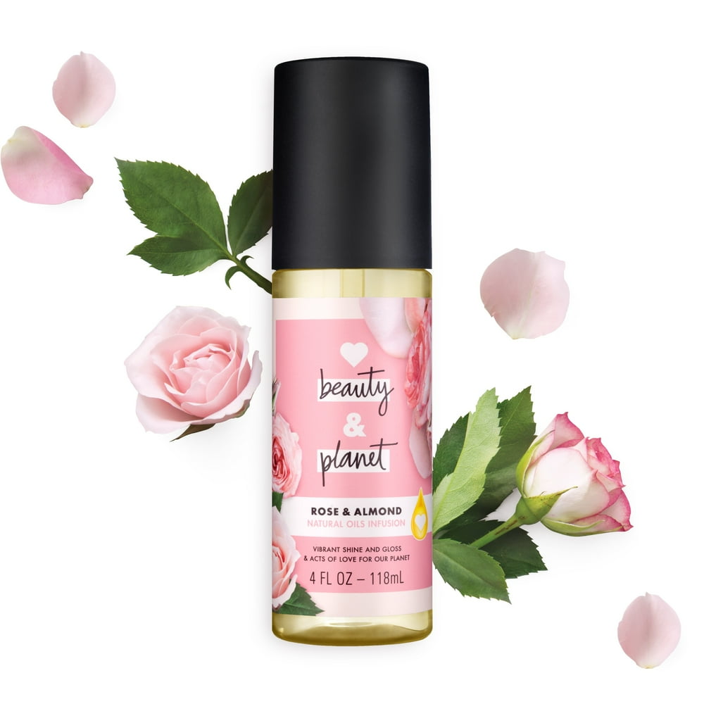Love Beauty And Vibrant Shine and Gloss Hair Oil Rose & Almond 4