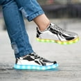 thumbnail image 5 of USB-Rechargeable Illuminated Sneakers for Adult  - Phosphorescent Trim Details for Enhanced Night Visibility, 5 of 6