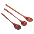 thumbnail image 3 of 18 piezas de cucharas de madera para servir en la cocina, cucharas de sopa de mango largo, cucharas de degustación para comer, mezclar y revolver, 3 of 8