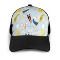 thumbnail image 3 of Yiaed Japanese Carps Print Baseball Cap Dad Hat Polo Style Plain Blank Adjustable Size, 3 of 5