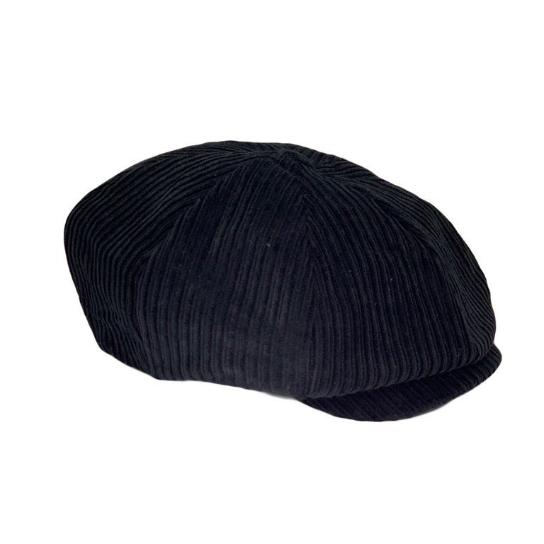WITHMOONS Corduroy Baker Boy Cap Simple Plain Beret Cotton  display picture 2
