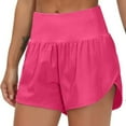 thumbnail image 2 of Womens Lightweight Gym Athletic Workout Shorts Liner - Quick Dry Running Spandex Shorts Mesh Zipper Pockets, 2 of 4