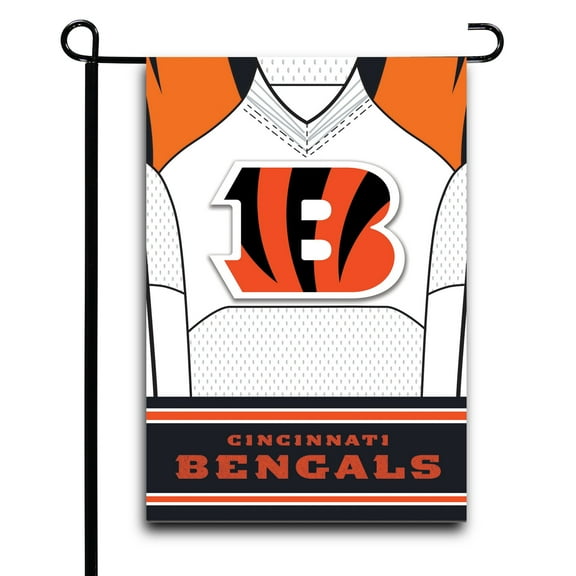 Cincinnati Bengals 12.5" x 18" Double-Sided Jersey Foil Garden Flag