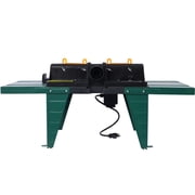 Electric Router Table Adjustable, Woodworking Router Table for Precision Cutting, 34’’ Compact Craftsman Table w/Heavy-Duty Construction