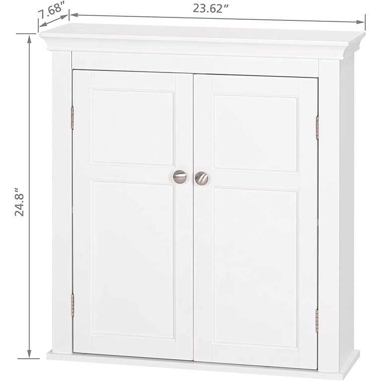 Achyut 26.93 H x 23.46 W x 15.35 D Wall Cabinet with Hanging Rod WFX Utility Finish: White