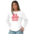 thumbnail image 3 of Number 1 Greatest Mom in the World Women's Long Sleeve T Shirt Brisco Brands L, 3 of 6