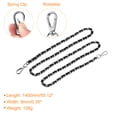 thumbnail image 2 of Uxcell Purse Chain Strap, 55" Purse Strap Shoulder Bag Replacement Strap, Black&Silver, 2 of 6