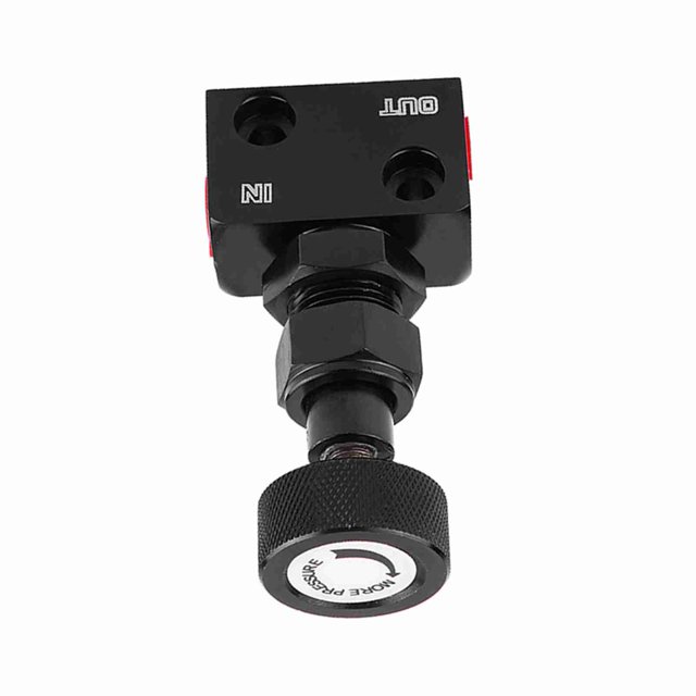 Valve de Proportionnement de Frein Régulateur de Pression Universel Améliore le Contrôle sous Freinage Aide au Rotation Toutes les Voitures de Course Dérive Rallye Piste Jour Voiture Aluminium Noir