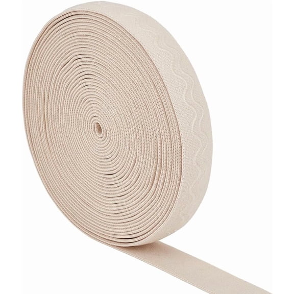 White Silicone Gripper Elastic Band Double Strips of Non-Slip Gripper Elastic Band Elastic Straps for DIY Garment Sewing Crafts Sports 10 Yards x 1.02 Inch