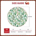 thumbnail image 2 of Rateoe Cactus Plants1 Pattern Christmas Tree Skirt with Ties , Christmas Tree Decorations, Farmhouse Christmas Decor Xmas Holiday Decorations-30", 2 of 6