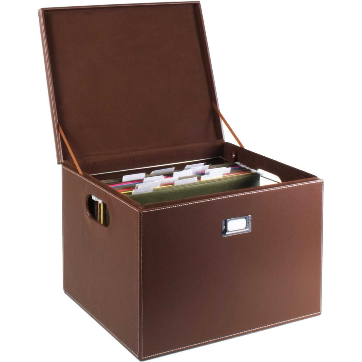 Hanging File Box Decorative Hanging File Folders Storage Bins with