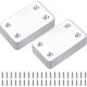 thumbnail image 1 of 20 conjuntos de placas perforadas variadas, herrajes de montaje planos, conectores rectos y acopladores de placa plana - 38 x 60 mm, 1 of 5