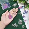 thumbnail image 4 of 40pcs 2 Colors 5 Styles Ion Plating Stainless Steel Rainbow Filigree Big Pendants Butterfly Peacock Dragonfly, 4 of 8