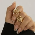 thumbnail image 6 of Stylish Alloy Star Rings Jewelry Eye catching Alloy Star Pattern Rings Adornmen Stylish Rings Jewelry for Women, 6 of 20