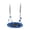Blue, variant on 3.2ft Round Outdoor Platform Saucer Portable Tree Swing with Adjustable Hanging Ropes for Children Kid Blue