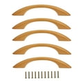 thumbnail image 4 of IFANLANDOR 5Pack Door Handle Zinc Alloy Coffee Door Accessory Simple Line Design, 4 of 8
