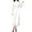 White, variant on Wancir Women's Dress Long Lantern Sleeve Mock Neck Puff Shoulder Tie Waist Pleated Cocktail Maxi Slip Dresses