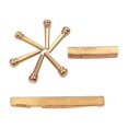 thumbnail image 4 of Brass Bridge With Nut Saddle for Acoustic Guitar Parts Replacement Set, 4 of 5