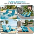thumbnail image 6 of Vitarpatio HDPS In Pool Lounge Chairs Set of 2, Waterproof Pool Chairs Outdoor Tanning Chairs Pool Chaise Lounge Chairs Recliner for Pool Lawn Beach Patio, Blue, 6 of 12