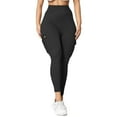 thumbnail image 6 of Womens Yoga Pants Clearance Athletic Breathable Gym Yoga Leggings with Pockets for Women Tummy Control High Waisted Workout Black Yoga Pants with Pockets for Women Lounge Elastic Waistband Black XXL, 6 of 6