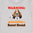 thumbnail image 3 of Inktastic Protected by a Basset Hound Funny Dog Boys or Girls Baby T-Shirt, 3 of 4