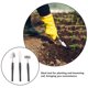 thumbnail image 5 of Palas de jardinería, palas para plantar tierra suelta, palas de mano, azada para cavar, espátula para suculentas, acero inoxidable, 3 piezas, 5 of 6