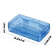 thumbnail image 4 of Plastic Crayon Box 8.1x4.8x2.3 Inch, Large Capacity Pencil Case, Clear Storage Boxes with Snap-tight Lid, Office Supplies Storage Organizer Box(1pcs, Black), 4 of 4