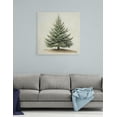 thumbnail image 4 of Vintage Christmas Tree Wall Art, Pine Tree Vintage Print Canvas Wall Art, Holiday Décor Rustic Winter Tree Print Picture, Botanical Winter Art Christmas Tree Wall Décor for Living Room (16x16 Inches), 4 of 6